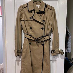 Tan trench coat
